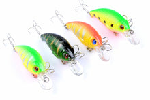 Load image into Gallery viewer, 4x 7.5cm Popper Crank Bait Fishing Lure Lures Surface Tackle Saltwater
