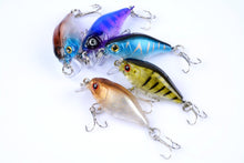 Load image into Gallery viewer, 5x 4.3cm Popper Crank Bait Fishing Lure Lures Surface Tackle Saltwater
