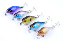 Load image into Gallery viewer, 5x 4.3cm Popper Crank Bait Fishing Lure Lures Surface Tackle Saltwater
