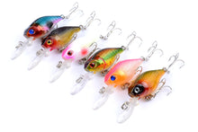 Load image into Gallery viewer, 6x 6cm Popper Crank Bait Fishing Lure Lures Surface Tackle Saltwater
