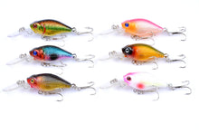 Load image into Gallery viewer, 6x 6cm Popper Crank Bait Fishing Lure Lures Surface Tackle Saltwater
