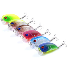 Load image into Gallery viewer, 6x Popper Crank 5.1cm Fishing Lure Lures Surface Tackle Fresh Saltwater

