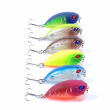 Load image into Gallery viewer, 6x Popper Crank 5.1cm Fishing Lure Lures Surface Tackle Fresh Saltwater
