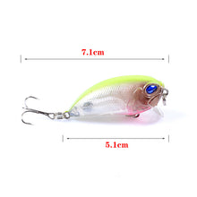 Load image into Gallery viewer, 6x Popper Crank 5.1cm Fishing Lure Lures Surface Tackle Fresh Saltwater
