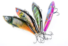 Load image into Gallery viewer, 4x 8cm Vib Bait Fishing Lure Lures Hook Tackle Saltwater
