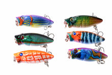 Load image into Gallery viewer, 6X 3.5cm Popper Poppers Fishing Lure Lures Surface Tackle Fresh Saltwater
