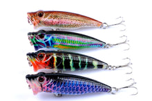 Load image into Gallery viewer, 4X 6.5cm Popper Poppers Fishing Lure Lures Surface Tackle Fresh Saltwater
