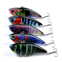 Load image into Gallery viewer, 5X Popper Poppers Fishing Vib Lure Lures Surface Tackle Fresh Saltwater
