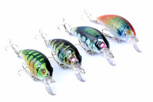 Load image into Gallery viewer, 4x 7.5cm Popper Crank Bait Fishing Lure Lures Surface Tackle Saltwater
