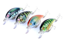 Load image into Gallery viewer, 4x 7.5cm Popper Crank Bait Fishing Lure Lures Surface Tackle Saltwater
