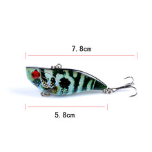 Load image into Gallery viewer, 7x Popper Poppers 5.8cm Fishing Lure Lures Surface Tackle Fresh Saltwater
