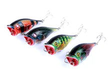 Load image into Gallery viewer, 4X 6.5cm Popper Poppers Fishing Lure Lures Surface Tackle Fresh Saltwater
