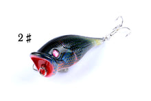 Load image into Gallery viewer, 4X 6.5cm Popper Poppers Fishing Lure Lures Surface Tackle Fresh Saltwater
