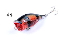 Load image into Gallery viewer, 4X 6.5cm Popper Poppers Fishing Lure Lures Surface Tackle Fresh Saltwater
