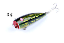 Load image into Gallery viewer, 4X 6.8cm Popper Poppers Fishing Lure Lures Surface Tackle Saltwater
