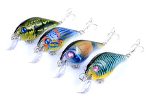 Load image into Gallery viewer, 4x 7.5cm Popper Crank Bait Fishing Lure Lures Surface Tackle Saltwater
