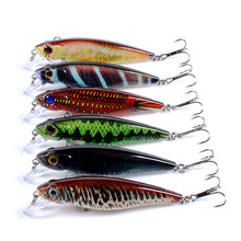 Load image into Gallery viewer, 6x Popper Poppers 8.6cm Fishing Lure Lures Surface Tackle Fresh Saltwater
