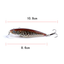 Load image into Gallery viewer, 6x Popper Poppers 8.6cm Fishing Lure Lures Surface Tackle Fresh Saltwater
