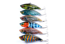 Load image into Gallery viewer, 6x 6.5cm Vib Bait Fishing Lure Lures Hook Tackle Saltwater
