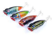 Load image into Gallery viewer, 4X 6.5cm Popper Poppers Fishing Lure Lures Surface Tackle Saltwater
