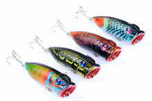 Load image into Gallery viewer, 4X 6.5cm Popper Poppers Fishing Lure Lures Surface Tackle Saltwater
