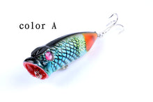 Load image into Gallery viewer, 4X 6.5cm Popper Poppers Fishing Lure Lures Surface Tackle Saltwater
