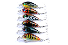 Load image into Gallery viewer, 6x 4.5cm Popper Crank Bait Fishing Lure Lures Surface Tackle Saltwater
