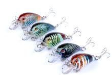 Load image into Gallery viewer, 5x 4.5cm Popper Crank Bait Fishing Lure Lures Surface Tackle Saltwater
