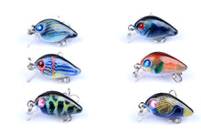 Load image into Gallery viewer, 6x 3cm Popper Crank Bait Fishing Lure Lures Surface Tackle Saltwater
