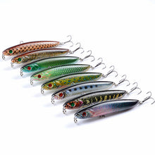 Load image into Gallery viewer, 8x Popper Poppers 9.6cm Fishing Lure Lures Surface Tackle Fresh Saltwater
