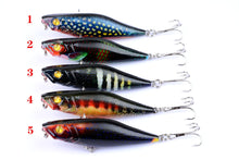 Load image into Gallery viewer, 5X 7.5cm Popper Poppers Fishing Lure Lures Surface Tackle Fresh Saltwater
