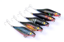Load image into Gallery viewer, 5X 7.5cm Popper Poppers Fishing Lure Lures Surface Tackle Fresh Saltwater
