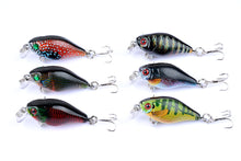 Load image into Gallery viewer, 6x 4.3cm Popper Crank Bait Fishing Lure Lures Surface Tackle Saltwater
