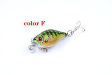 Load image into Gallery viewer, 6x 4.3cm Popper Crank Bait Fishing Lure Lures Surface Tackle Saltwater
