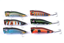 Load image into Gallery viewer, 6X 7cm Popper Poppers Fishing Lure Lures Surface Tackle Fresh Saltwater
