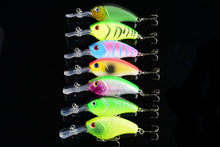 Load image into Gallery viewer, 7x 9cm Popper Crank Bait Fishing Lure Lures Surface Tackle Saltwater
