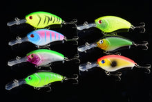 Load image into Gallery viewer, 7x 9cm Popper Crank Bait Fishing Lure Lures Surface Tackle Saltwater
