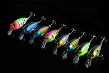 Load image into Gallery viewer, 8x 7cm Popper Crank Bait Fishing Lure Lures Surface Tackle Saltwater
