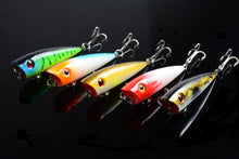 Load image into Gallery viewer, 5X 6cm Popper Poppers Fishing Lure Lures Surface Tackle Fresh Saltwater
