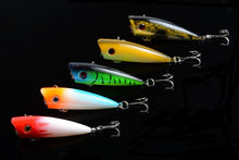 Load image into Gallery viewer, 5X 6cm Popper Poppers Fishing Lure Lures Surface Tackle Fresh Saltwater
