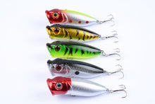 Load image into Gallery viewer, 5X 6.5cm Popper Poppers Fishing Lure Lures Surface Tackle Fresh Saltwater
