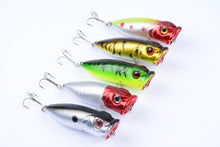 Load image into Gallery viewer, 5X 6.5cm Popper Poppers Fishing Lure Lures Surface Tackle Fresh Saltwater
