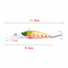 Load image into Gallery viewer, 6x Popper Minnow 9.4cm Fishing Lure Lures Surface Tackle Fresh Saltwater
