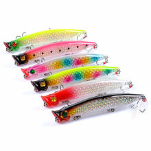 Load image into Gallery viewer, 6x Popper Poppers 11.7cm Fishing Lure Lures Surface Tackle Fresh Saltwater
