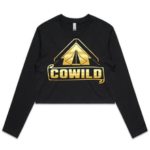 Load image into Gallery viewer, CoWild Women&#39;s Long Sleeve Crop Tee - CoWild
